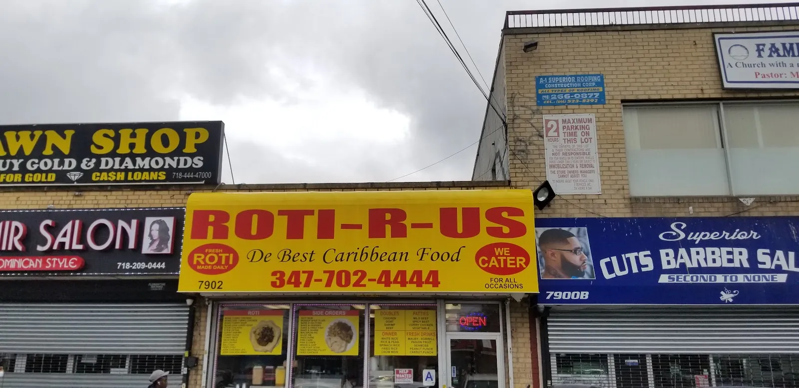 Roti R Us, caribbean kitchen at 7902 Flatlands Avenue in Brooklyn, New York