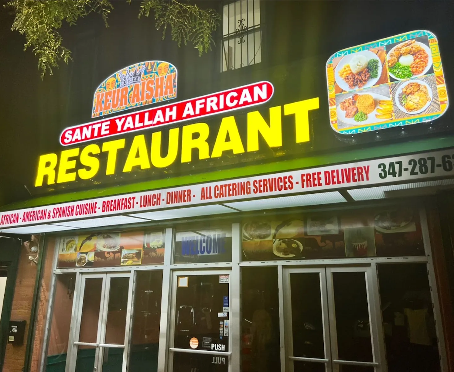 Sante Yallah African Restaurant (Keur Aisha Restaurant CORP.), african kitchen at 1460 Boston Road in The Bronx, New York
