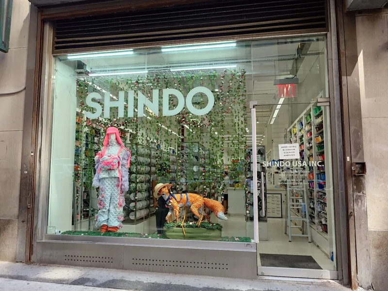 Shindo, fabric and textiles at 162 West 36th Street in Manhattan, New York