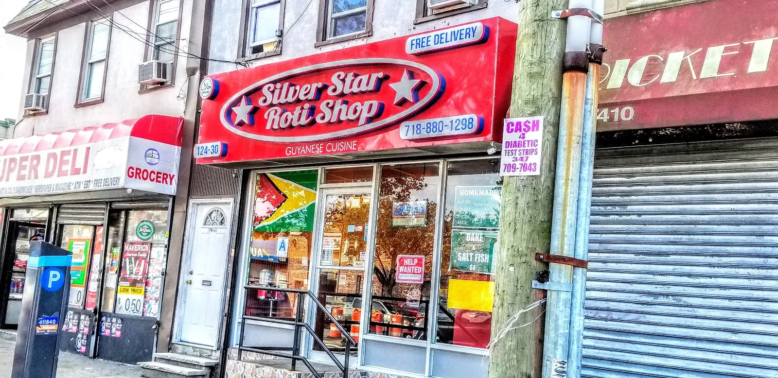 Silver Star Roti Shop, caribbean kitchen at 124-30 Rockaway Boulevard in Queens, New York