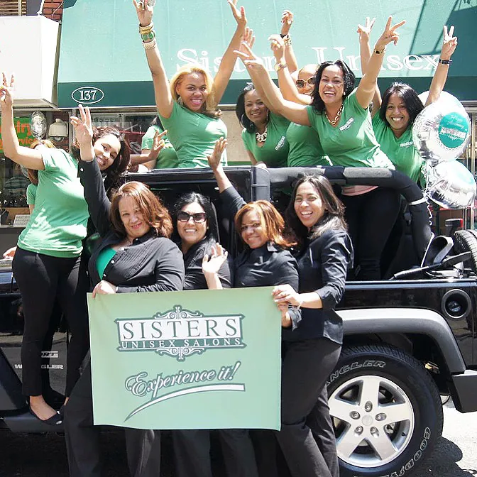 Sisters Unisex Salon, hair salon at 137 Lawrence Street in Brooklyn, New York