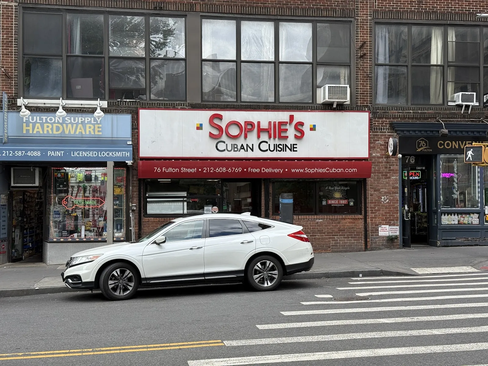 Sophie's Cuban Cuisine, caribbean kitchen at 76 Fulton Street in Manhattan, New York