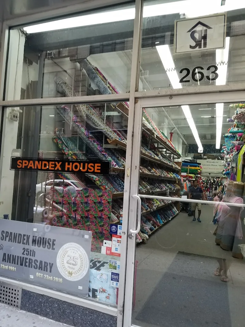 Spandex House, fabric and textiles at 263 West 38th Street in Manhattan, New York