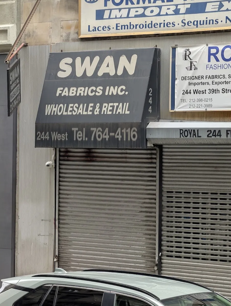 Swan Fabrics, fabric and textiles at 244 West 39th Street in Manhattan, New York