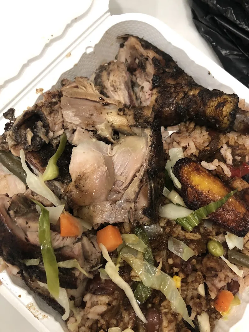 Tastee Jerk, caribbean kitchen at 200-03 Hollis Avenue in Queens, New York