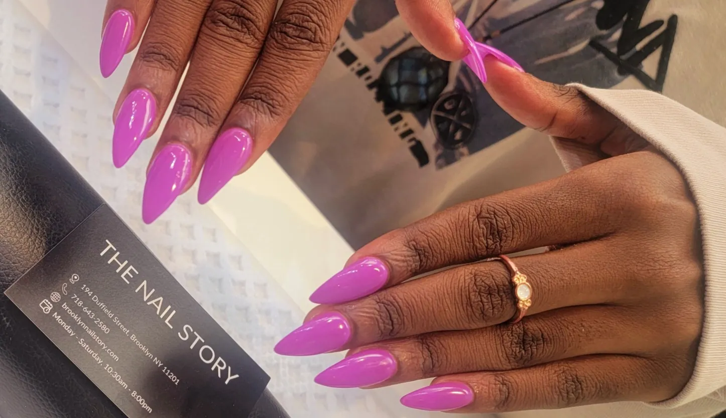 The Nail Story, beauty salon at 194 Duffield Street in Brooklyn, New York