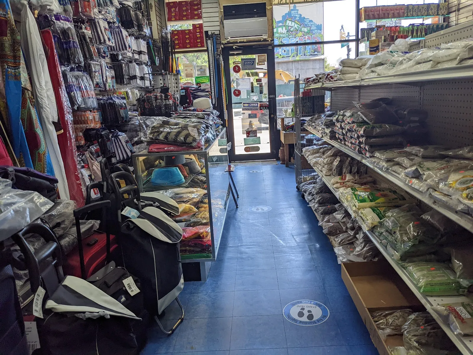 Touba African Market Dress Flavor, grocery shop at 84 East 116th Street in Manhattan, New York