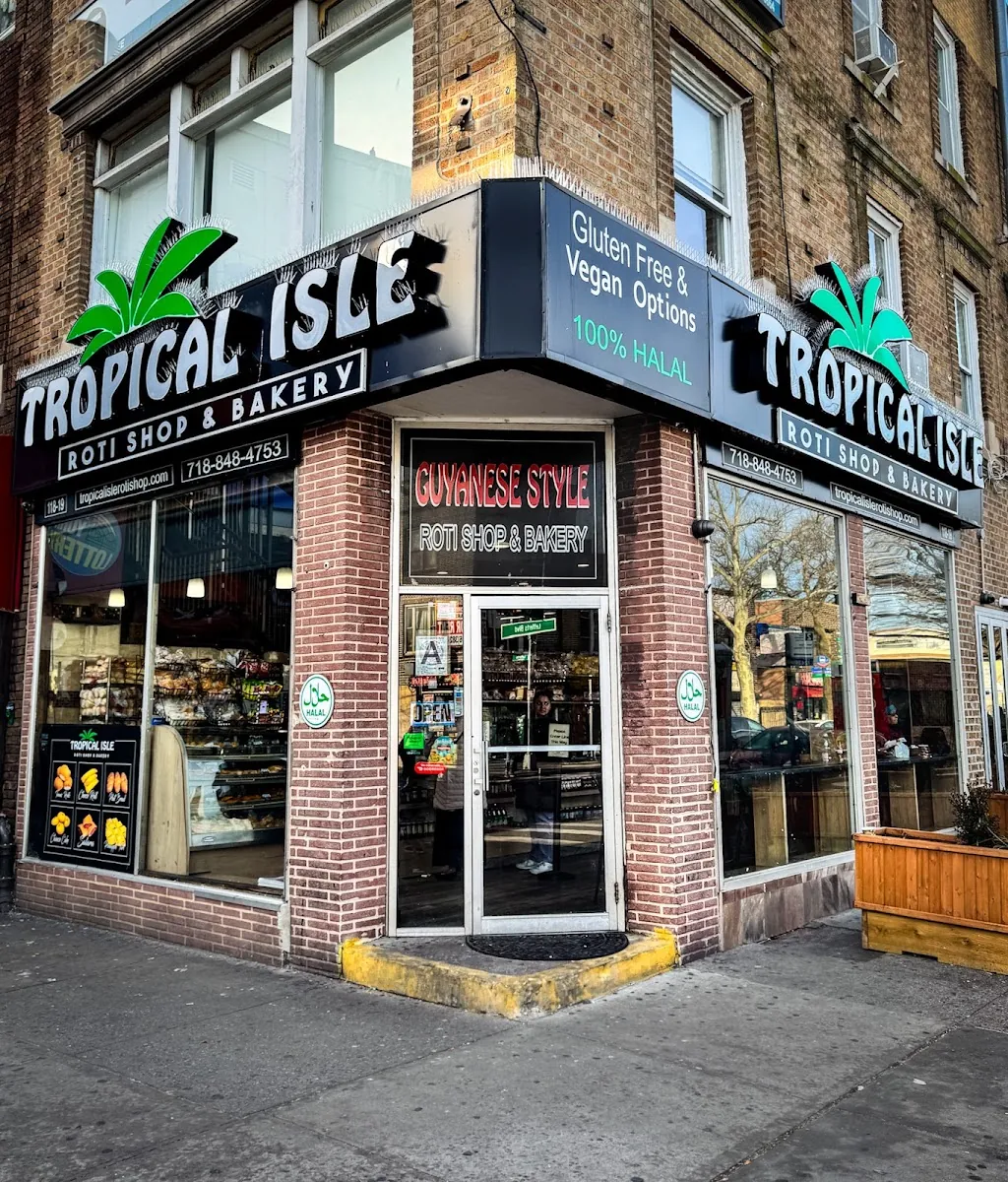 Tropical Isle Roti Shop and Bakery, caribbean kitchen at 118-19 Liberty Avenue in Queens, New York