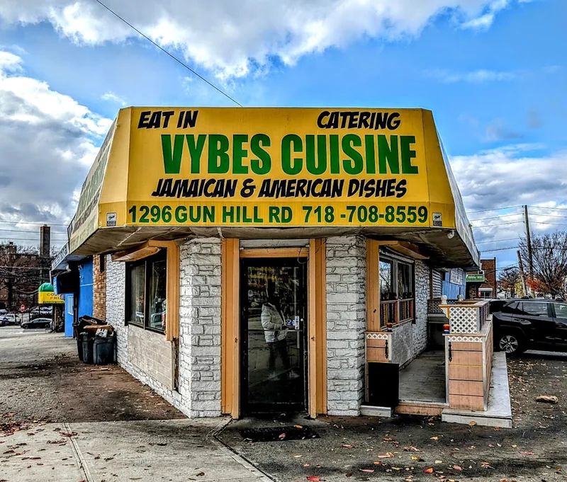 Vybes Cuisine, caribbean kitchen at 1296 East Gun Hill Road in The Bronx, New York