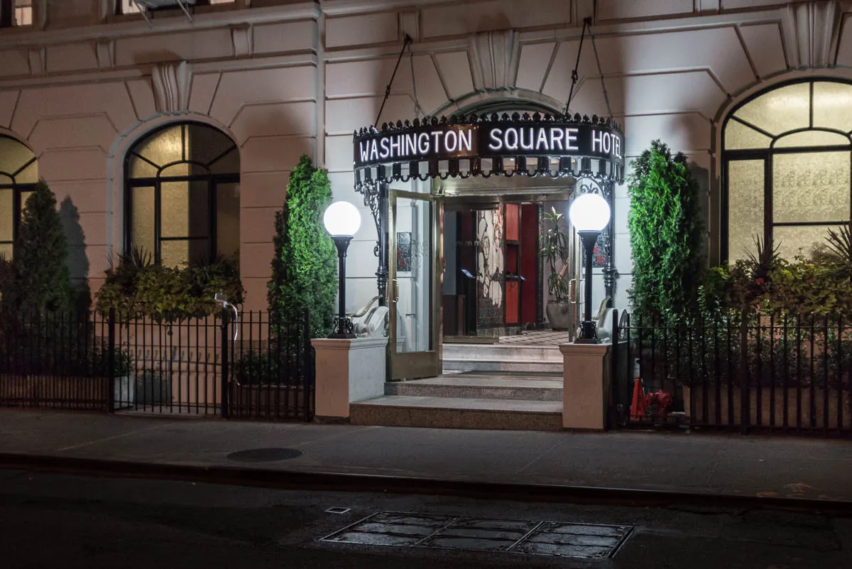 Washington Square Hotel, hotel at 103 Waverly Place in Manhattan, New York