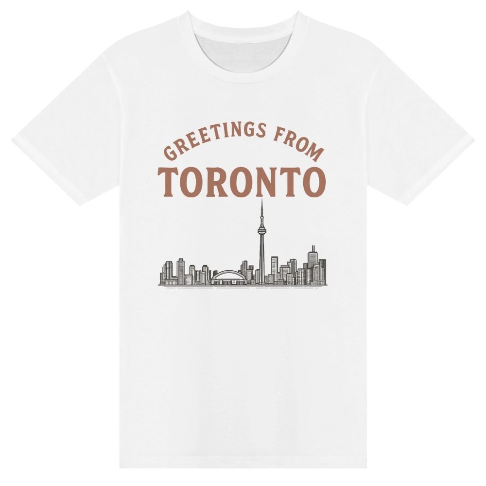 Greetings From Toronto T-Shirt - Vintage Postcard Tee, See The Five Toronto merch