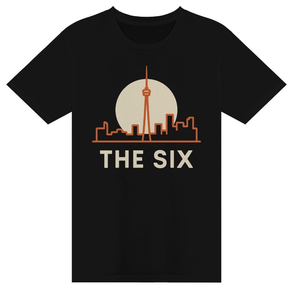 The Six Toronto Skyline T-Shirt - CN Tower Tee, See The Five Toronto merch